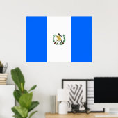 Flagge Guatemalas Poster (Heimbüro)