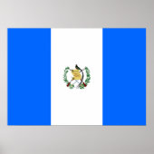 Flagge Guatemalas Poster (Vorne)
