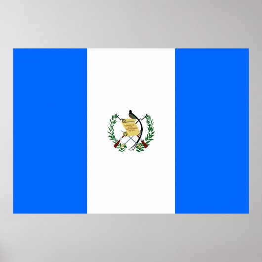 Flagge Guatemalas Poster (Vorne)