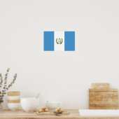 Flagge Guatemalas Poster (Küche)