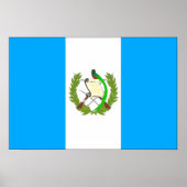 Flagge Guatemalas Poster (Vorne)