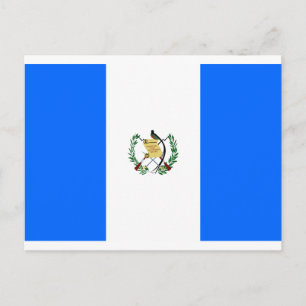 Flagge Guatemalas Postkarte