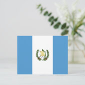 Flagge Guatemalas Postkarte (Stehend Vorderseite)
