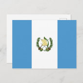 Flagge Guatemalas Postkarte (Vorne/Hinten)