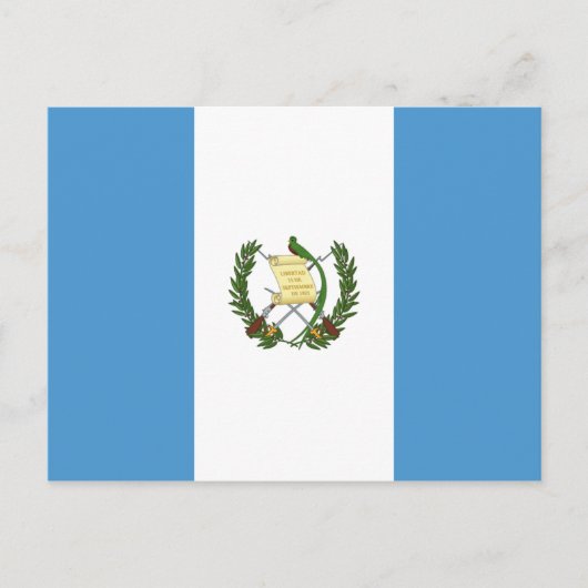 Flagge Guatemalas Postkarte (Vorderseite)
