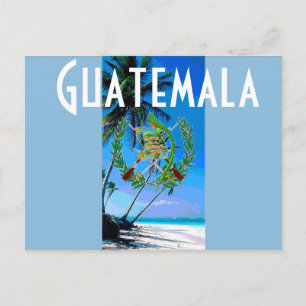 Flagge Guatemalas Postkarte