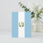 Flagge Guatemalas Postkarte (Stehend Vorderseite)