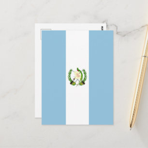 Flagge Guatemalas Postkarte