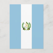 Flagge Guatemalas Postkarte (Vorderseite)