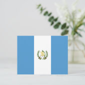 Flagge Guatemalas Postkarte (Stehend Vorderseite)