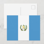 Flagge Guatemalas Postkarte (Vorne/Hinten)