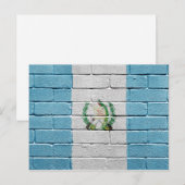 Flagge Guatemalas Postkarte (Vorne/Hinten)