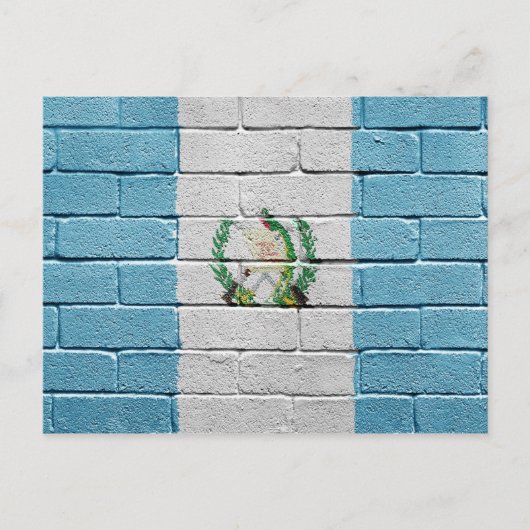 Flagge Guatemalas Postkarte (Vorderseite)