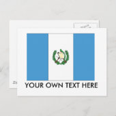 Flagge Guatemalas Postkarte (Vorne/Hinten)