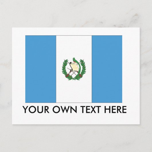 Flagge Guatemalas Postkarte (Vorderseite)