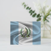 Flagge Guatemalas Postkarte (Stehend Vorderseite)