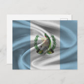 Flagge Guatemalas Postkarte (Vorne/Hinten)
