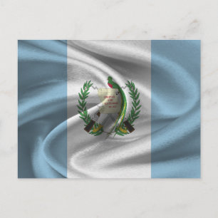 Flagge Guatemalas Postkarte