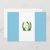 Flagge Guatemalas Postkarte (Vorne/Hinten)