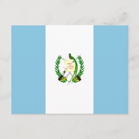 Flagge Guatemalas Postkarte (Vorderseite)