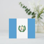 Flagge Guatemalas Postkarte (Stehend Vorderseite)