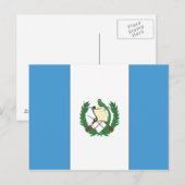 Flagge Guatemalas Postkarte (Vorne/Hinten)