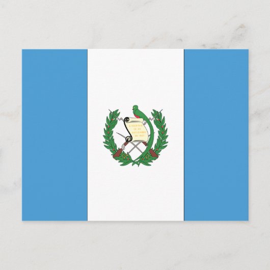 Flagge Guatemalas Postkarte (Vorderseite)