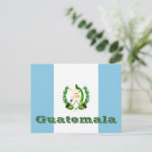 Flagge Guatemalas Postkarte (Stehend Vorderseite)