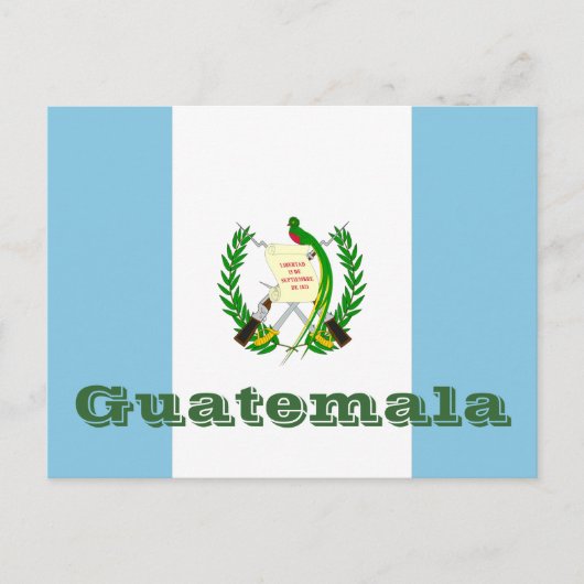 Flagge Guatemalas Postkarte (Vorderseite)