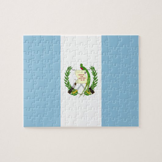 Flagge Guatemalas Puzzle (Horizontal)