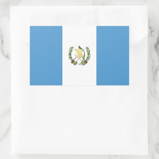 Flagge Guatemalas Rechteckiger Aufkleber (Tasche)