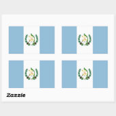 Flagge Guatemalas Rechteckiger Aufkleber (Blatt)