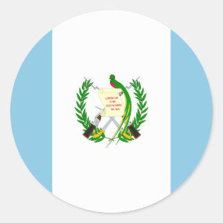 Flagge Guatemalas Runder Aufkleber