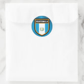 Flagge Guatemalas Runder Aufkleber (Tasche)