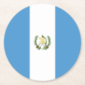 Flagge Guatemalas Runder Pappuntersetzer (Vorderseite)