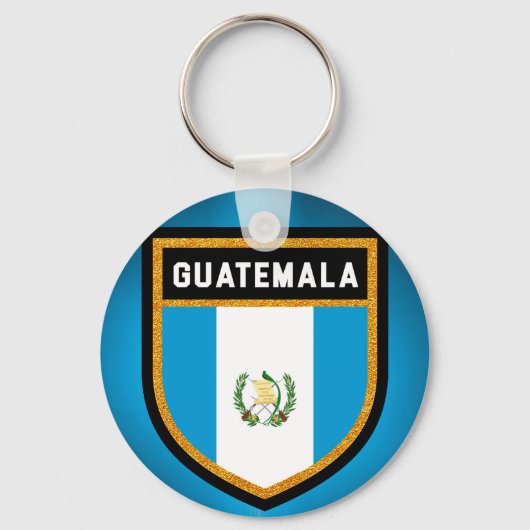 Flagge Guatemalas Schlüsselanhänger (Vorderseite)
