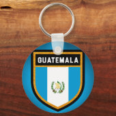 Flagge Guatemalas Schlüsselanhänger (Vorderseite)