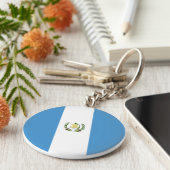 Flagge Guatemalas Schlüsselanhänger (Seite)