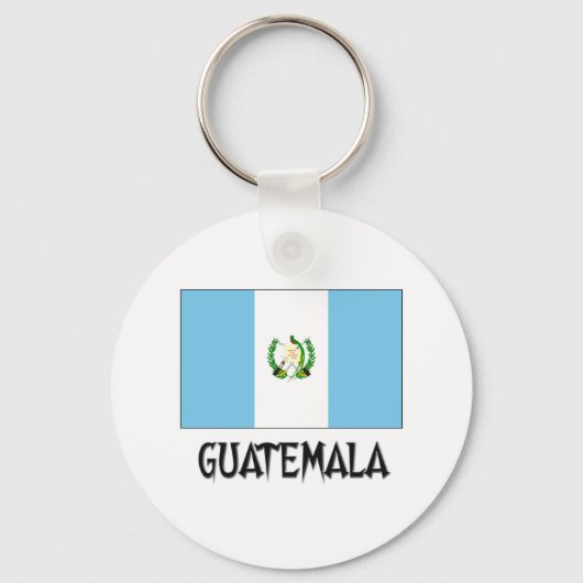 Flagge Guatemalas Schlüsselanhänger (Vorderseite)