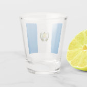 Flagge Guatemalas Schnapsglas (Rückseite)