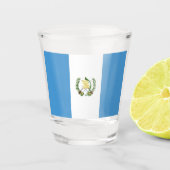 Flagge Guatemalas Schnapsglas (Vorderseite)