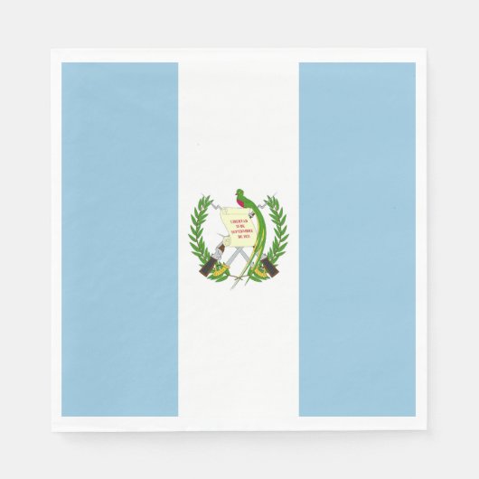 Flagge Guatemalas Serviette (Vorderseite)