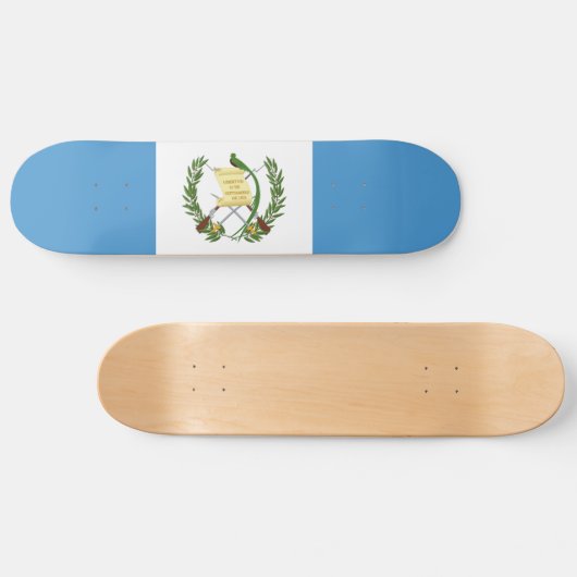Flagge Guatemalas Skateboard (Horizontal)