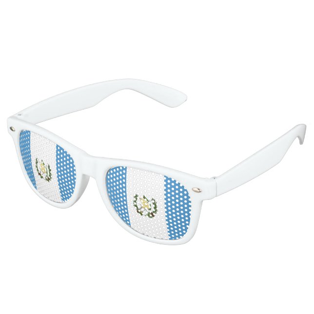 Flagge Guatemalas Sonnenbrille (Schrägansicht)