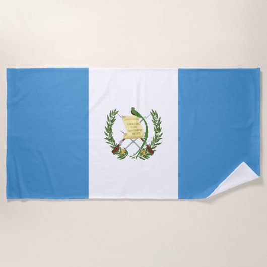 Flagge Guatemalas Strandtuch (Vorderseite)