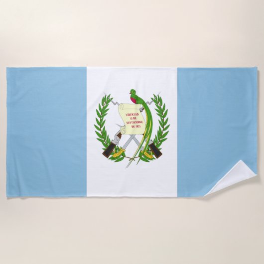 Flagge Guatemalas Strandtuch (Vorderseite)