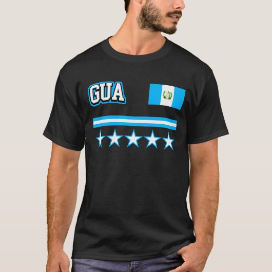 Flagge Guatemalas T-Shirt (Vorderseite)