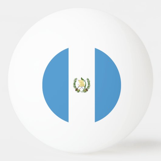 Flagge Guatemalas Tischtennisball (Vorderseite)