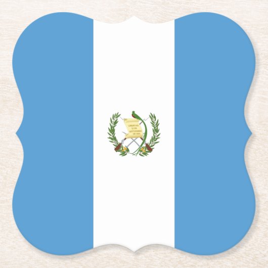 Flagge Guatemalas Untersetzer (Vorderseite)