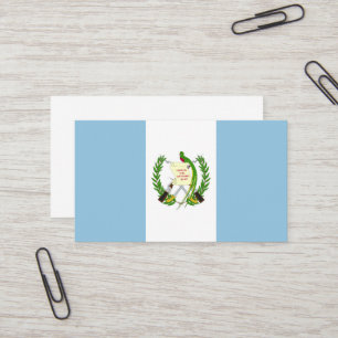Flagge Guatemalas Visitenkarte